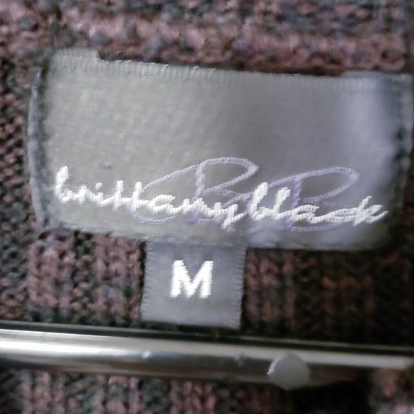 Brittany Black sweater brown medium hood buttons - Picture 3 of 4